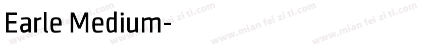 Earle Medium字体转换